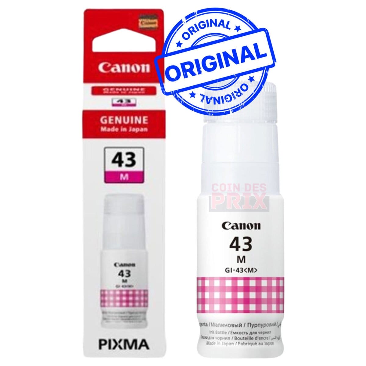 Canon GI-43M Magenta – Bouteille d’encre Canon d’origine (4680C001AA)