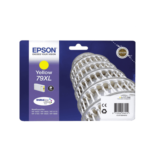 Epson 79XL Jaune – Cartouche d’encre Epson « TOUR DE PISE » d’origine (C13T79044010)