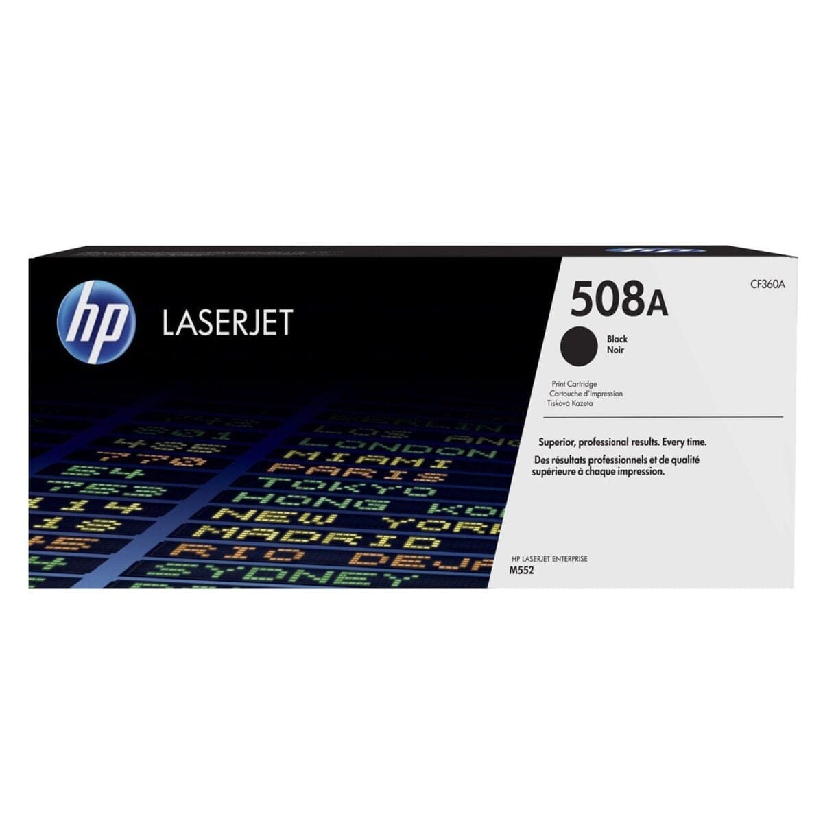 HP 508A Noir – Toner LaserJet d’origine (CF360A)