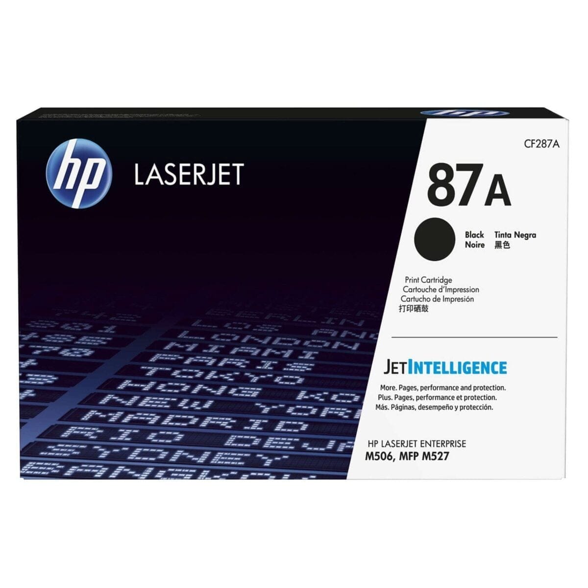 HP 87A Noir – Toner LaserJet d’origine (CF287A)