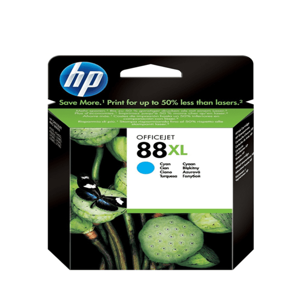 HP 88XL Cyan – Cartouche d’encre grande capacité HP d’origine (C9391AE)