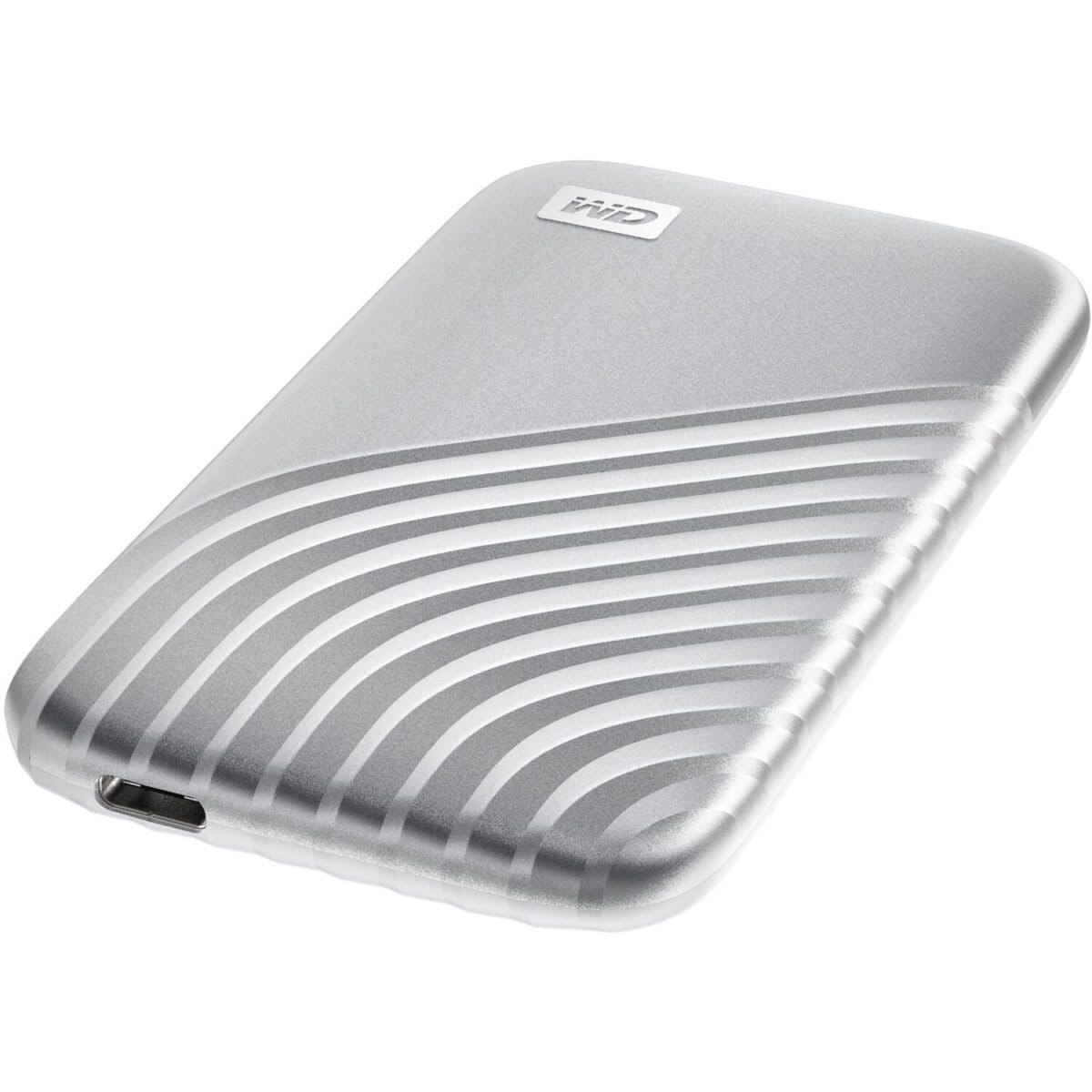 Western Digital My Passport 2 TB Disque dur externe SSD 2,5″ USB-C® Argent (WDBAGF0020BSL-WESN)