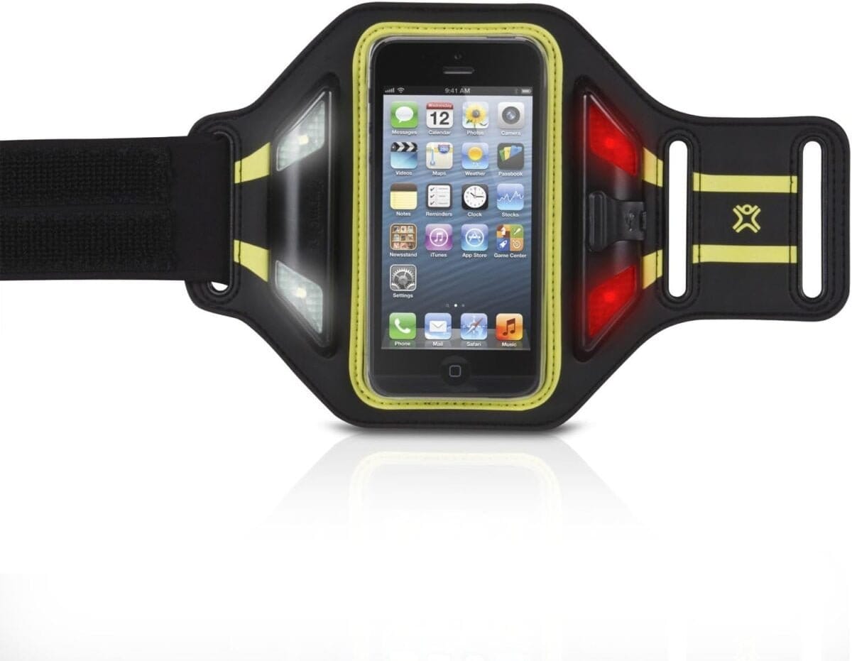 Xtrememac Sportwrap Brassard lumineux en néoprène avec LED pour iPhone 5 et iPod Touch Noir (IPP-LSWN 13)