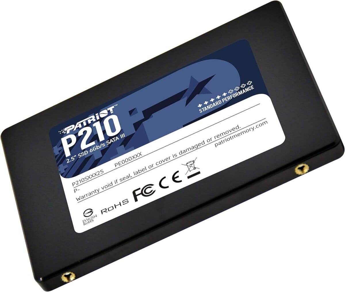 Patriot P210 SSD 256Go SATA III Disque Solide Interne (P210S256G25)