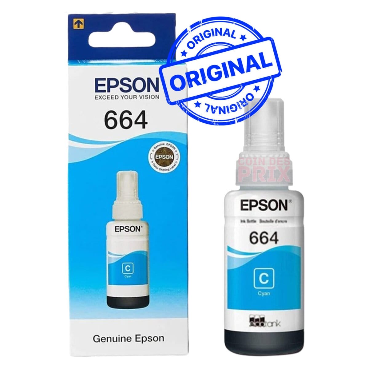 Pack de 4 Bouteilles d’Encre Epson EcoTank 664 (Pack664)