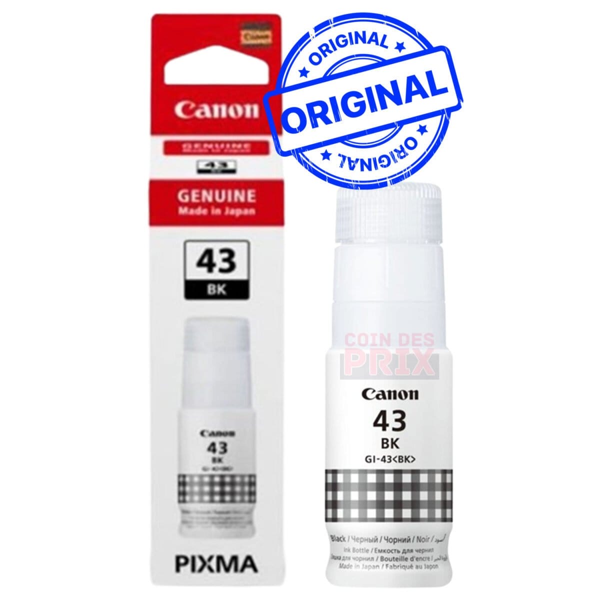 Pack de 6 bouteilles d’encre Canon COMPATIBLE GI-43 (PACK43)