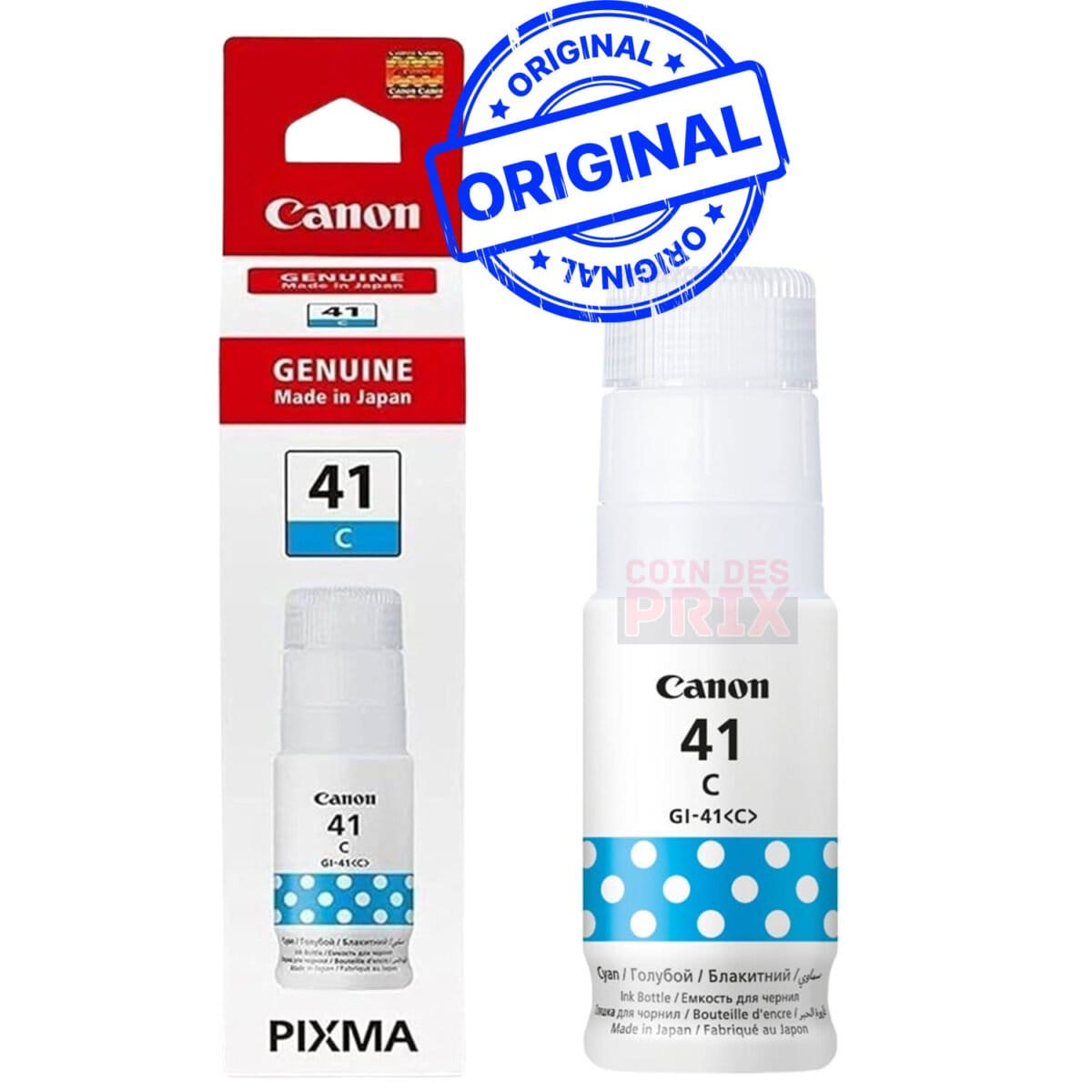 Pack de 4 bouteilles d’encre Canon d’origine GI-41 Pour G3420, G2420 (PACK41)