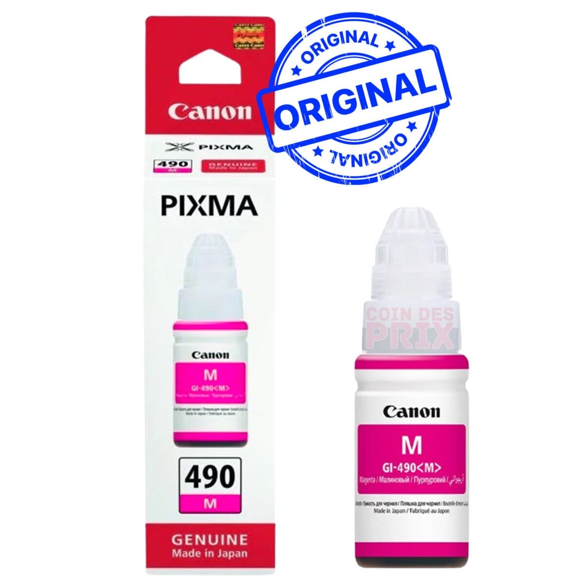 Pack de 4 bouteilles d’encre Canon COMPATIBLE GI-490 (PACK490)